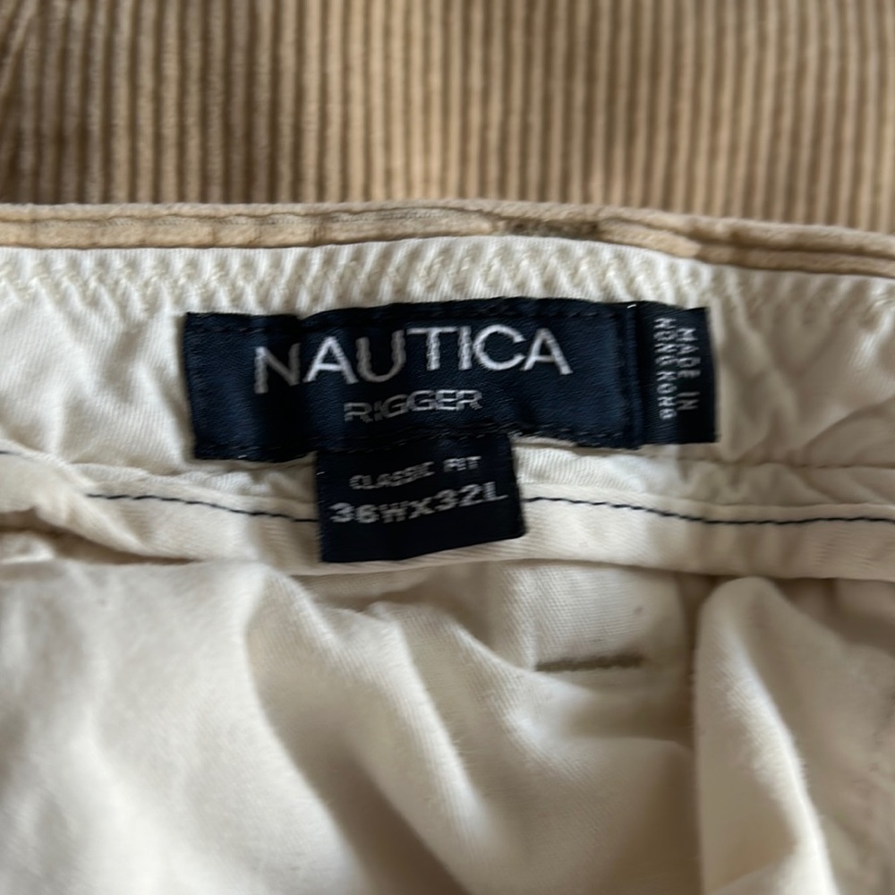 Nautica corduroy pants 36/32 great preowned condition from a nonsmoking home